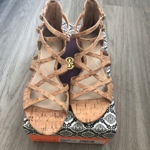 NWT Isola Cork Sandalls